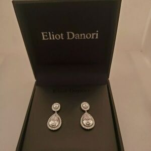 Eliot Danori Teardrop Rhinestone Earrings
